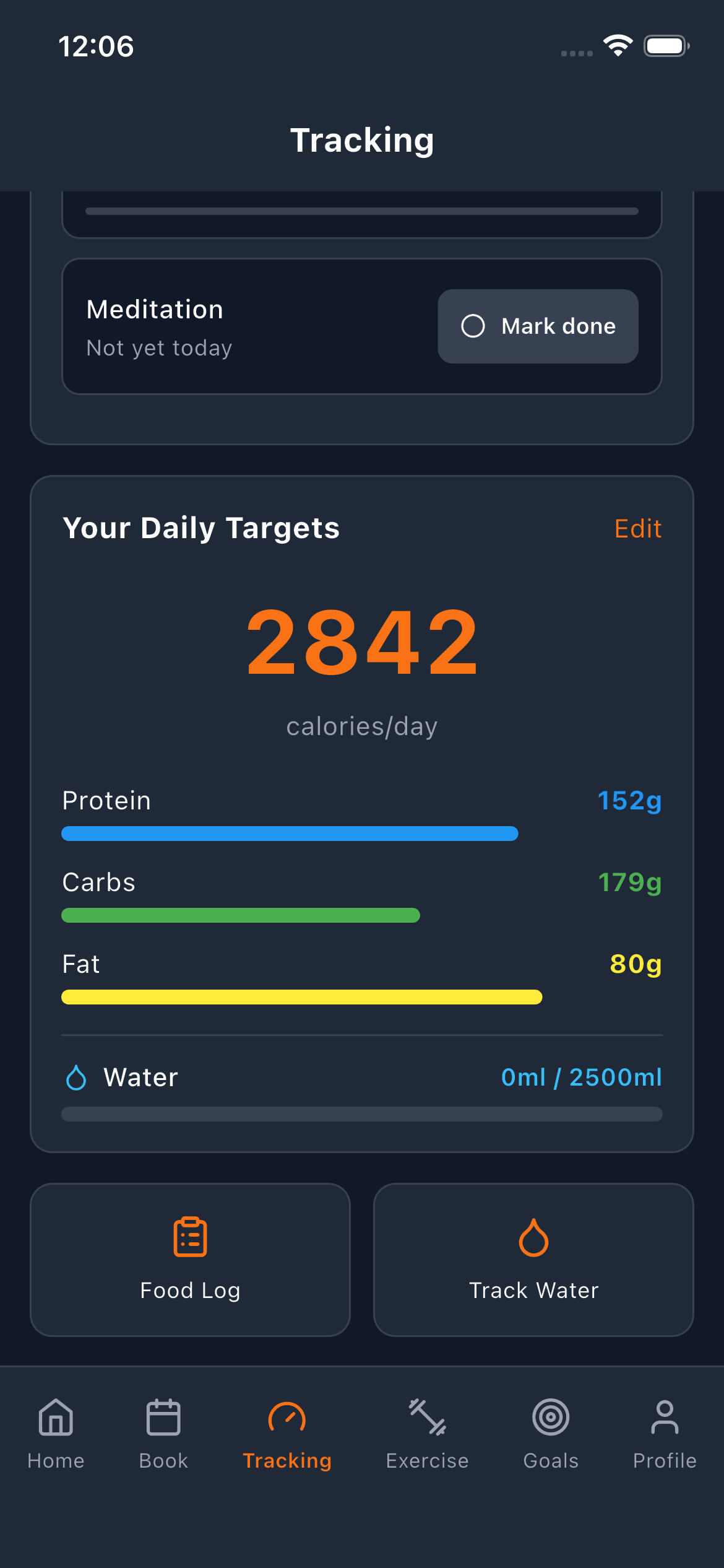 Ravini member app nutrition and macros